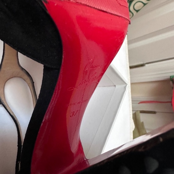 Christian Louboutin Black Spiked Women's Heels - Picture 10 of 12